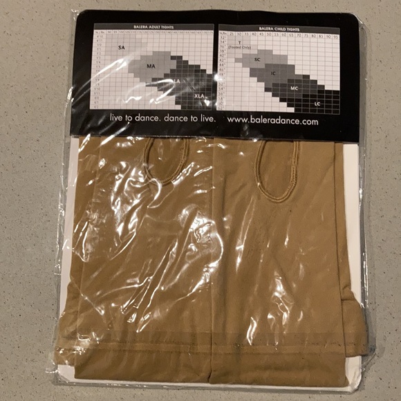 Balera Dancewear Tights NEW  Size SA T90 Carmel - Picture 2 of 3